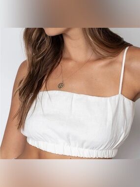 Stillwater Linen Crop Abbot Tank NWT